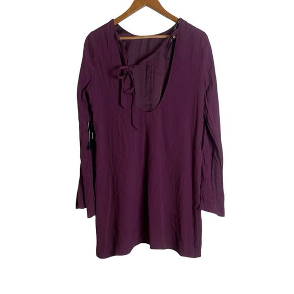 NWT! Lulus deep purple shift dress. Size large - Picture 9 of 9